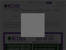 Tablet Screenshot of nccadv.org